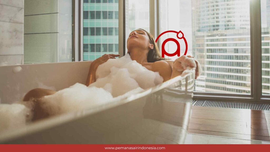 mandi air hangat ala spa